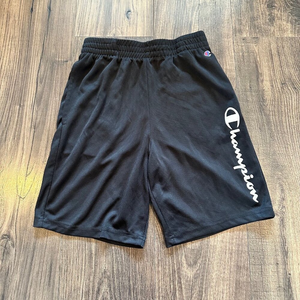 GUC Champion Kid's Youth Athletic Shorts Size 14/16 Black With Pockets